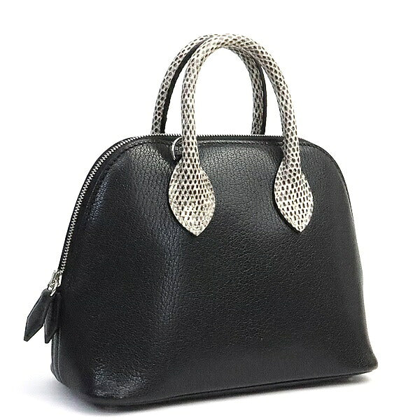 HERMES Bolide 1923 Mini 18 Chevre Bag Black Size ONE SIZE