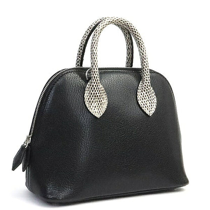 HERMES Bolide 1923 Mini 18 Chevre Bag Black Size ONE SIZE