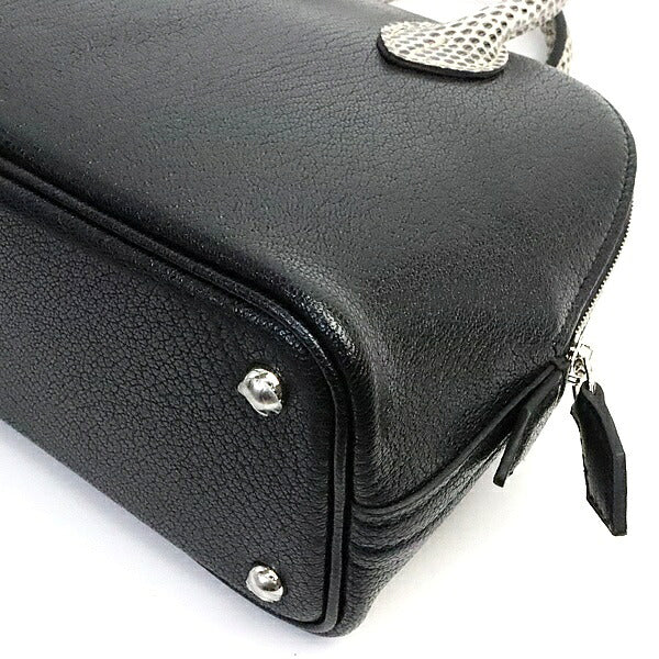 HERMES Bolide 1923 Mini 18 Chevre Bag Black Size ONE SIZE