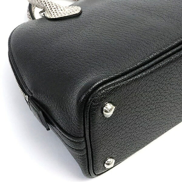 HERMES Bolide 1923 Mini 18 Chevre Bag Black Size ONE SIZE
