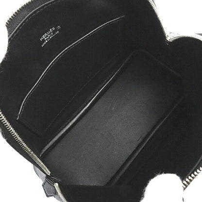 HERMES Bolide 1923 Mini 18 Chevre Bag Black Size ONE SIZE