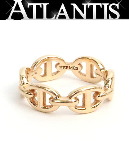 HERMES Enchainee Ring PM K18 Pink Gold Ring Size 50