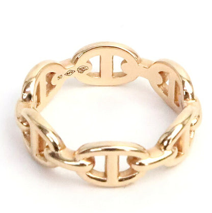 HERMES Enchainee Ring PM K18 Pink Gold Ring Size 50