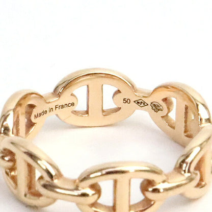 HERMES Enchainee Ring PM K18 Pink Gold Ring Size 50
