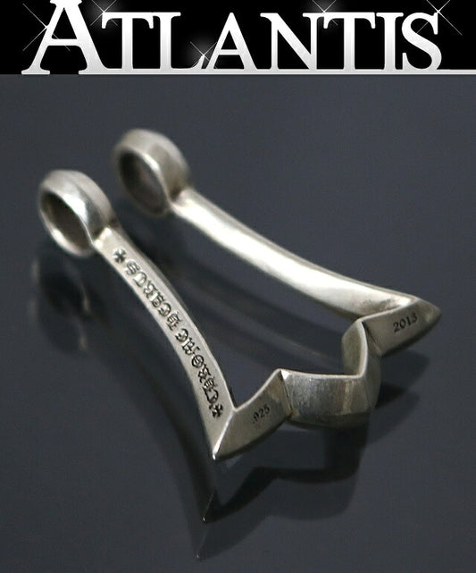 CHROME HEARTS Cross Tail Ring Silver Pendant Size ONE SIZE