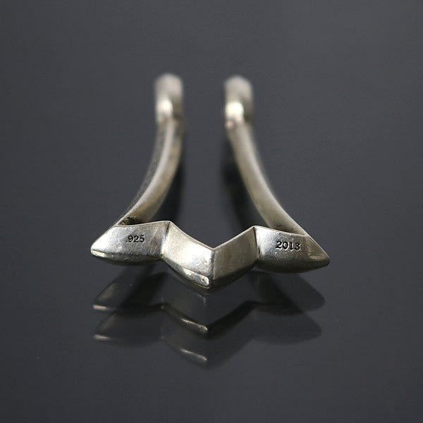 CHROME HEARTS Cross Tail Ring Silver Pendant Size ONE SIZE