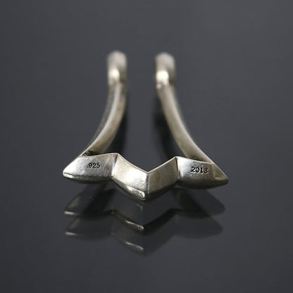 CHROME HEARTS Cross Tail Ring Silver Pendant Size ONE SIZE