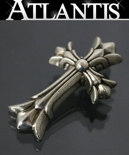 CHROME HEARTS Small Double CH Silver Pendant Size ONE SIZE