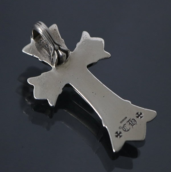 CHROME HEARTS Small Double CH Silver Pendant Size ONE SIZE