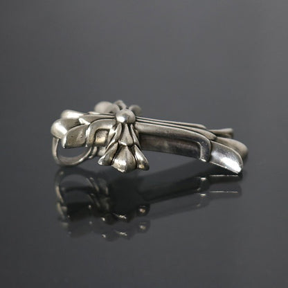 CHROME HEARTS Small Double CH Silver Pendant Size ONE SIZE