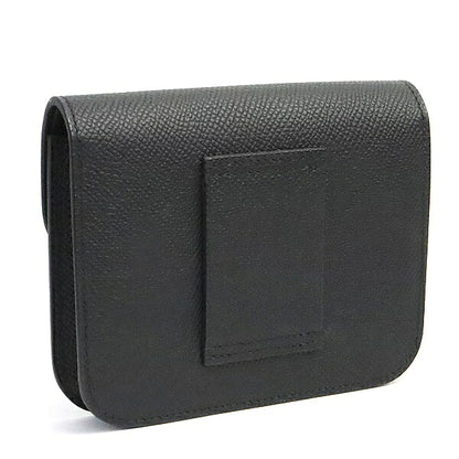 HERMES Constance Slim Epsom Leather Wallet Black