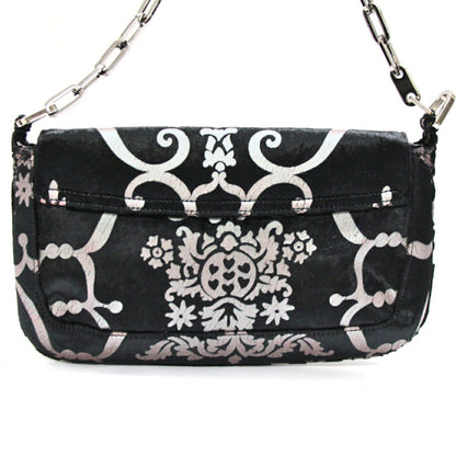 GUCCI Vintage 1997 Chain Shoulder Bag Black Size ONE SIZE