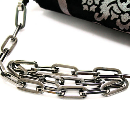 GUCCI Vintage 1997 Chain Shoulder Bag Black Size ONE SIZE