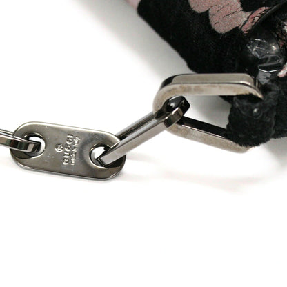 GUCCI Vintage 1997 Chain Shoulder Bag Black Size ONE SIZE