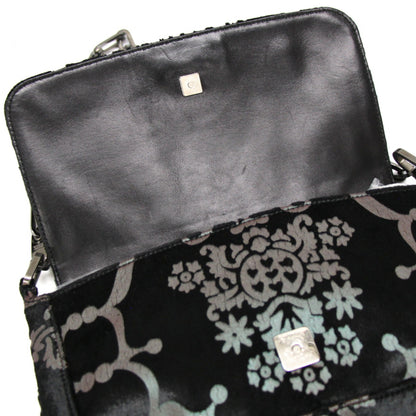 GUCCI Vintage 1997 Chain Shoulder Bag Black Size ONE SIZE
