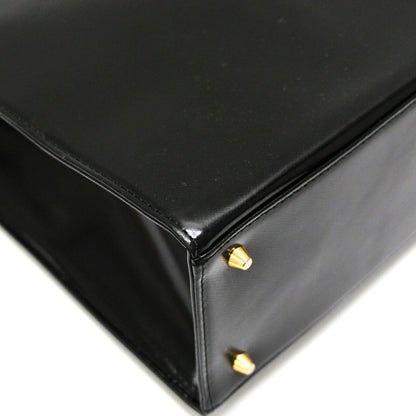 YVES SAINT LAURENT Vintage Leather Bag Black Size ONE SIZE