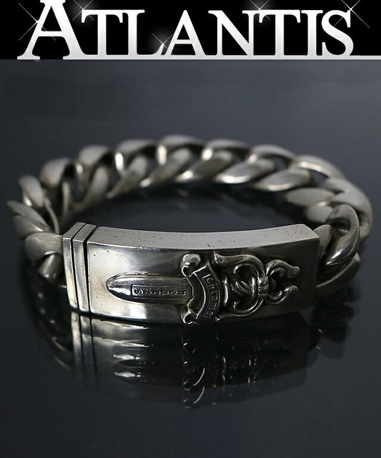 CHROME HEARTS Classic Link Silver Bracelet Size ONE SIZE