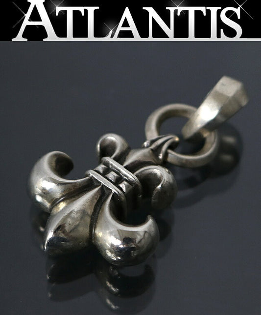 CHROME HEARTS BS Fleur w/ Bail 925 Silver Pendant Charm