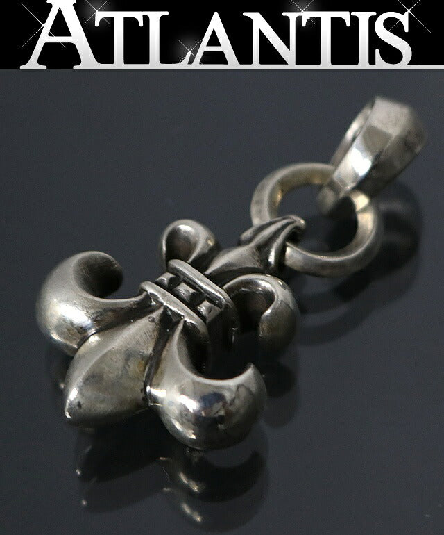 CHROME HEARTS BS Fleur w/ Bail 925 Silver Pendant Charm