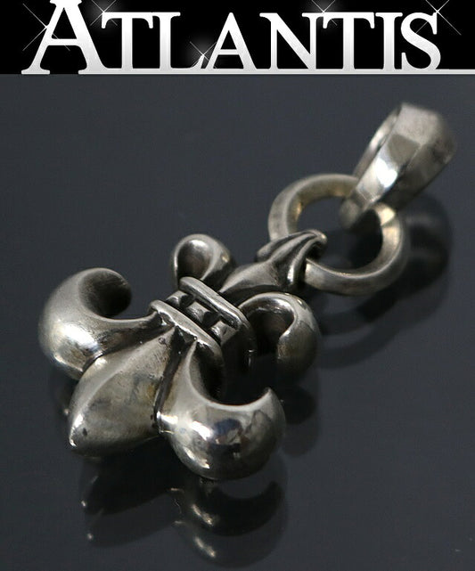 CHROME HEARTS BS Fleur w/ Bail 925 Silver Pendant Charm