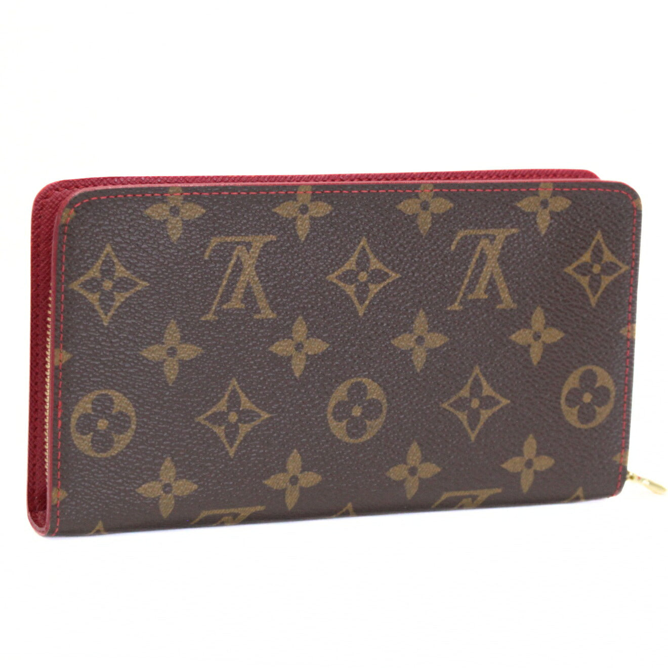 Louis Vitton Monogram Cherry Zip Wallet Brown Size ONE SIZE