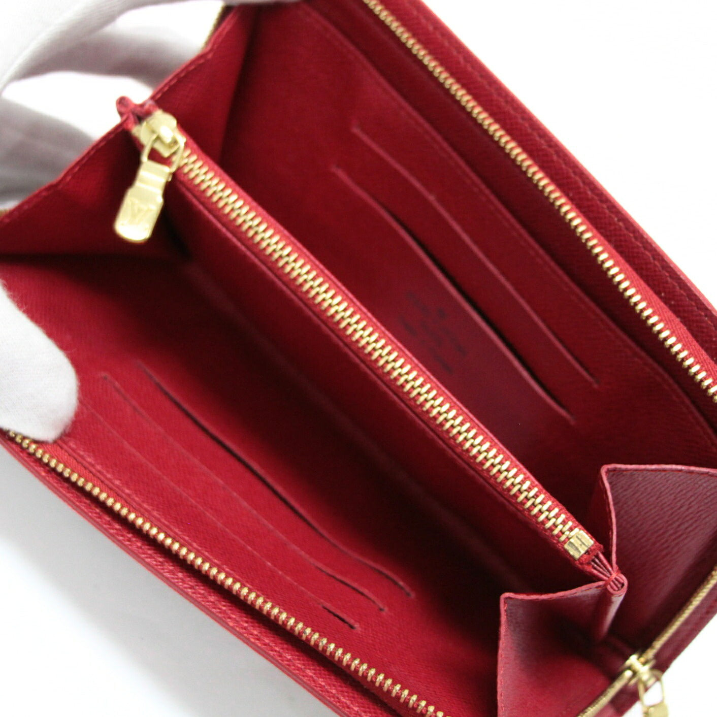 Louis Vitton Monogram Cherry Zip Wallet Brown Size ONE SIZE