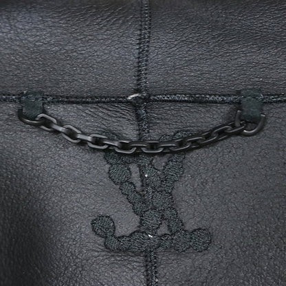 Louis Vuitton Monogram Embellished Hoodie Black Size 52