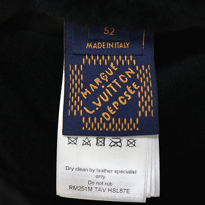 Louis Vuitton Monogram Embellished Hoodie Black Size 52