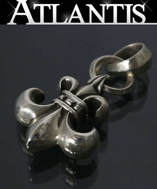 CHROME HEARTS BS Fleur w/ Bail 925 Silver Pendant Charm