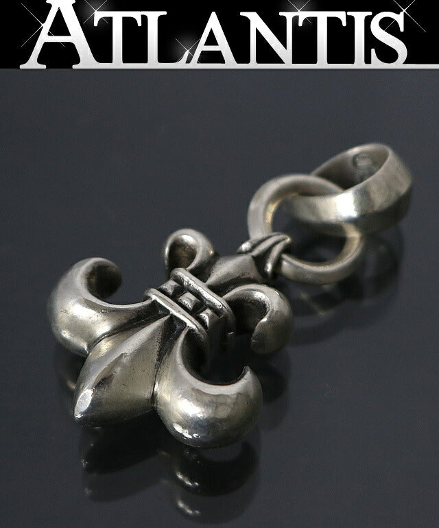 CHROME HEARTS BS Fleur w/ Bail 925 Silver Pendant Charm