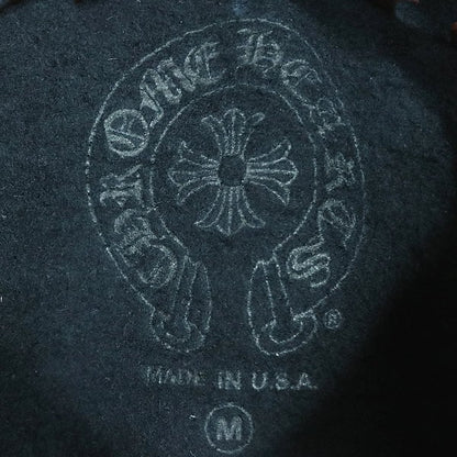 CHROME HEARTS Old English Scroll Label Hoodie Black Size M