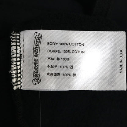 CHROME HEARTS Old English Scroll Label Hoodie Black Size M