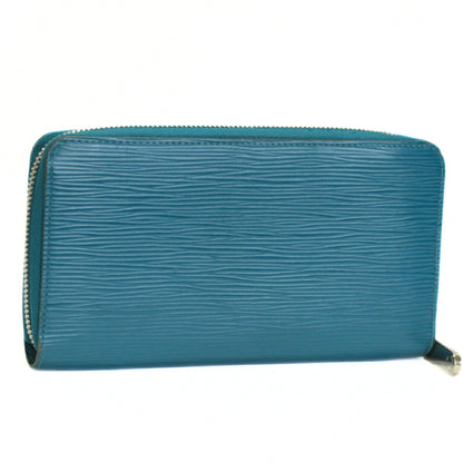 Louis Vuitton Zippy Epi Leather Wallet Cyan Size ONE SIZE