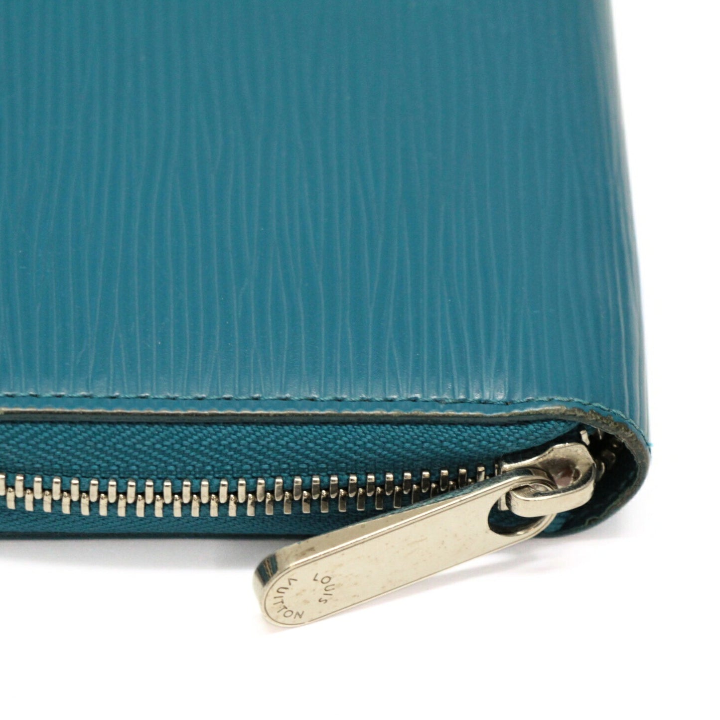 Louis Vuitton Zippy Epi Leather Wallet Cyan Size ONE SIZE