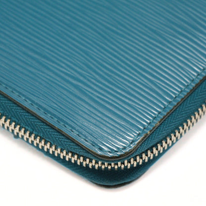Louis Vuitton Zippy Epi Leather Wallet Cyan Size ONE SIZE
