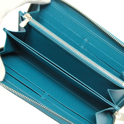 Louis Vuitton Zippy Epi Leather Wallet Cyan Size ONE SIZE