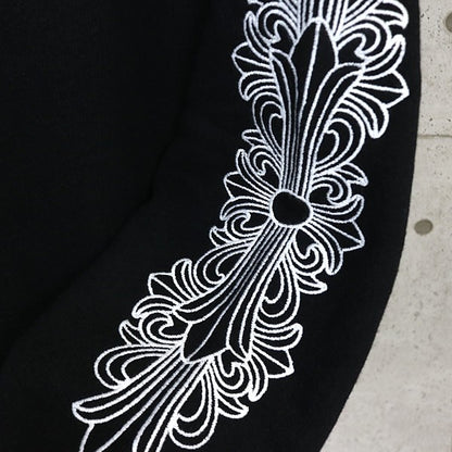 CHROME HEARTS Y NOT Floral Cross Cashmere Hoodie Size XL