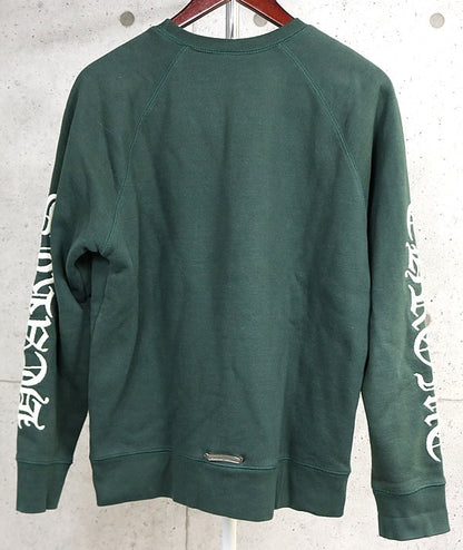 CHROME HEARTS SLO RIDE Crewneck Sweatshirt Green Size M