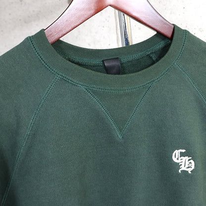 CHROME HEARTS SLO RIDE Crewneck Sweatshirt Green Size M