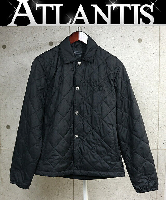 CHROME HEARTS CH Plus Quilted Nylon Jacket Black Size S
