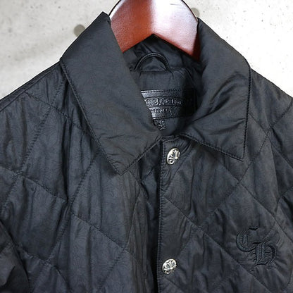 CHROME HEARTS CH Plus Quilted Nylon Jacket Black Size S