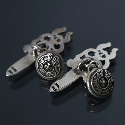 CHROME HEARTS Dagger Silver Cufflinks