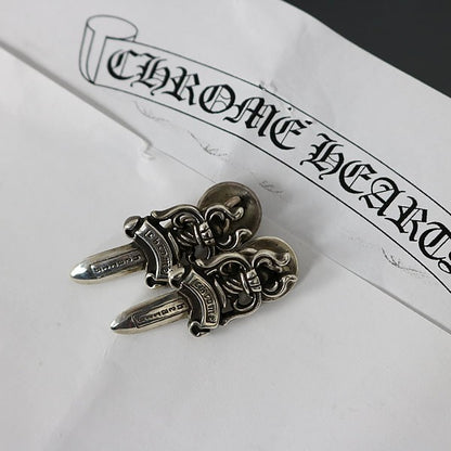 CHROME HEARTS Dagger Silver Cufflinks