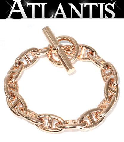 HERMES Chaine d'Ancre GM K18 Gold Bracelet Size ONE SIZE