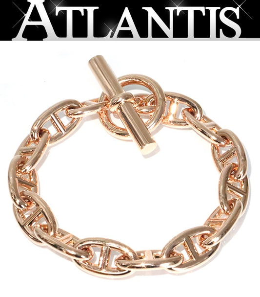 HERMES Chaine d'Ancre GM K18 Gold Bracelet Size ONE SIZE