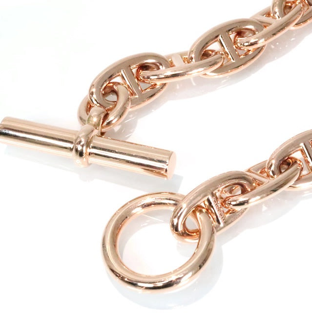 HERMES Chaine d'Ancre GM K18 Gold Bracelet Size ONE SIZE