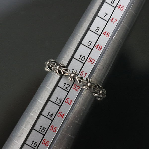 CHROME HEARTS Tiny E CH Plus Band Ring Silver Size ONE SIZE