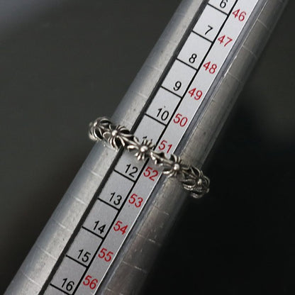 CHROME HEARTS Tiny E CH Plus Band Ring Silver Size ONE SIZE