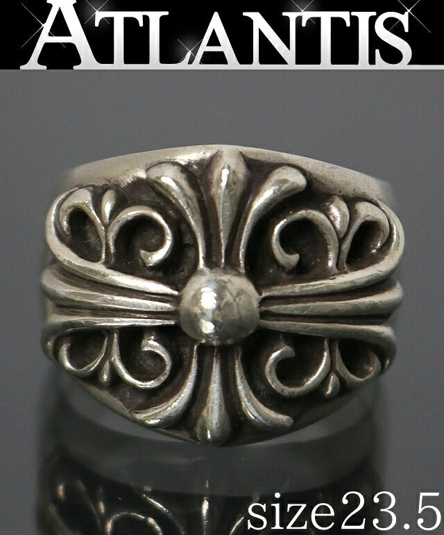 CHROME HEARTS Keeper 925 Silver Ring Size ONE SIZE