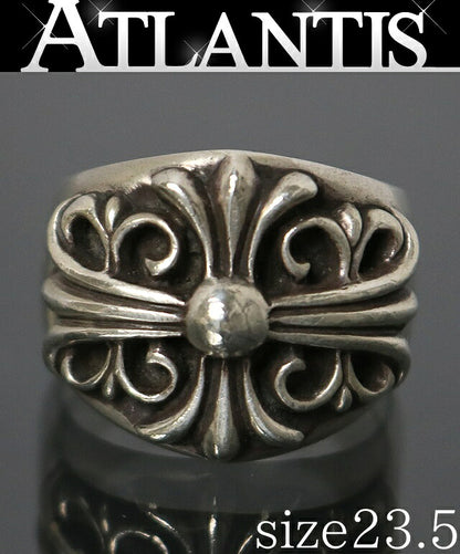 CHROME HEARTS Keeper 925 Silver Ring Size ONE SIZE